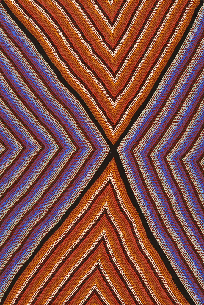 Aboriginal Art by Margaret Donegan, Pukara, 91x61cm - ART ARK®