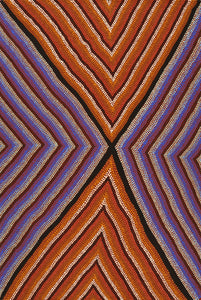 Aboriginal Artwork by Margaret Donegan, Pukara, 91x61cm - ART ARK®