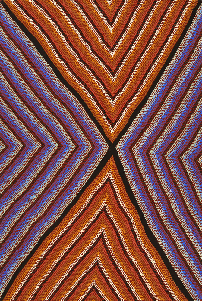 Aboriginal Artwork by Margaret Donegan, Pukara, 91x61cm