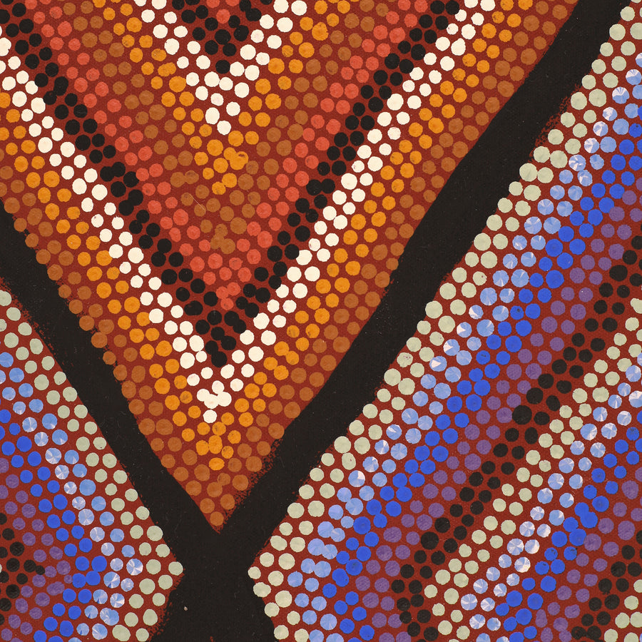 Aboriginal Artwork by Margaret Donegan, Pukara, 91x61cm