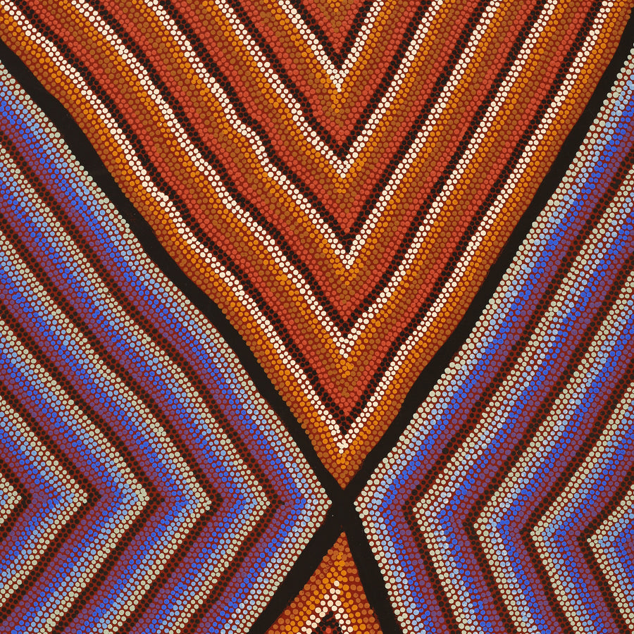 Aboriginal Artwork by Margaret Donegan, Pukara, 91x61cm