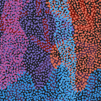 Aboriginal Artwork by Margaret Nangala Gallagher, Yankirri Jukurrpa (Emu Dreaming), 107x30cm