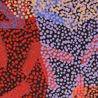 Aboriginal Artwork by Margaret Nangala Gallagher, Yankirri Jukurrpa (Emu Dreaming), 107x61cm