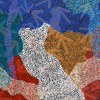 Aboriginal Artwork by Margaret Nangala Gallagher, Yankirri Jukurrpa (Emu Dreaming), 107x76cm