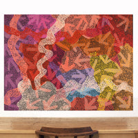 Aboriginal Artwork by Margaret Nangala Gallagher, Yankirri Jukurrpa (Emu Dreaming), 122x91cm