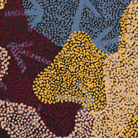 Aboriginal Art by Margaret Nangala Gallagher, Yankirri Jukurrpa (Emu Dreaming), 152x61cm - ART ARK®