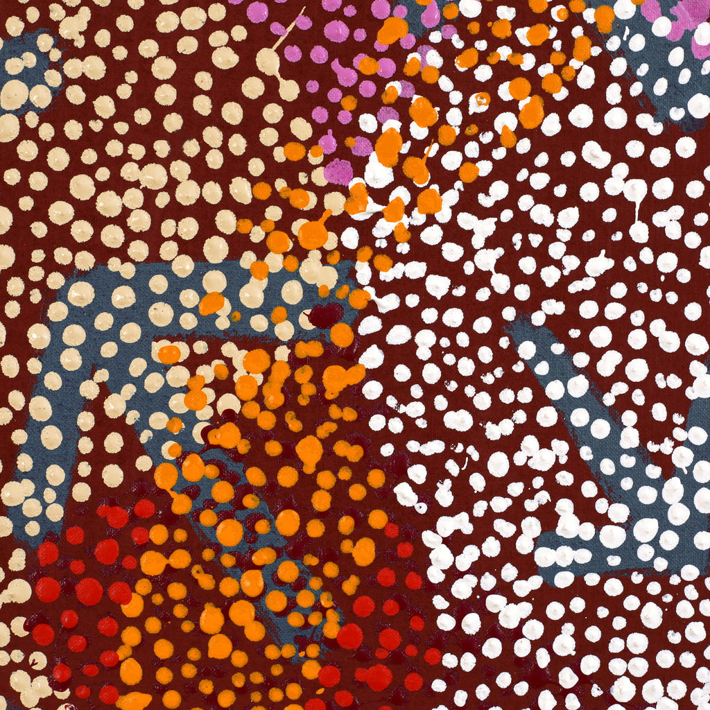 Aboriginal Artwork by Margaret Nangala Gallagher, Yankirri Jukurrpa (Emu Dreaming), 152x61cm
