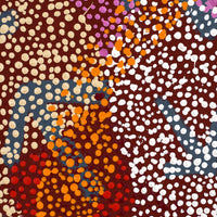 Aboriginal Artwork by Margaret Nangala Gallagher, Yankirri Jukurrpa (Emu Dreaming), 152x61cm