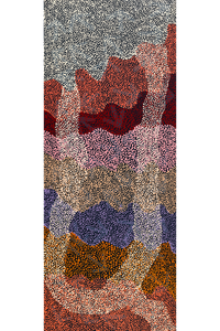 Aboriginal Artwork by Margaret Nangala Gallagher, Yankirri Jukurrpa (Emu Dreaming), 152x61cm