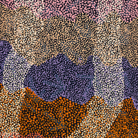 Aboriginal Artwork by Margaret Nangala Gallagher, Yankirri Jukurrpa (Emu Dreaming), 152x61cm