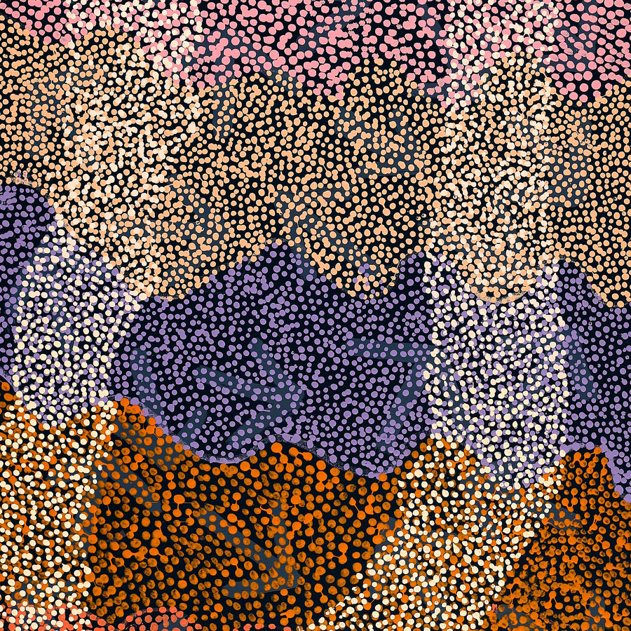Aboriginal Artwork by Margaret Nangala Gallagher, Yankirri Jukurrpa (Emu Dreaming), 152x61cm