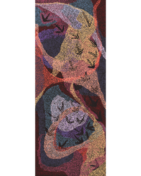 Aboriginal Artwork by Margaret Nangala Gallagher, Yankirri Jukurrpa (Emu Dreaming), 152x61cm