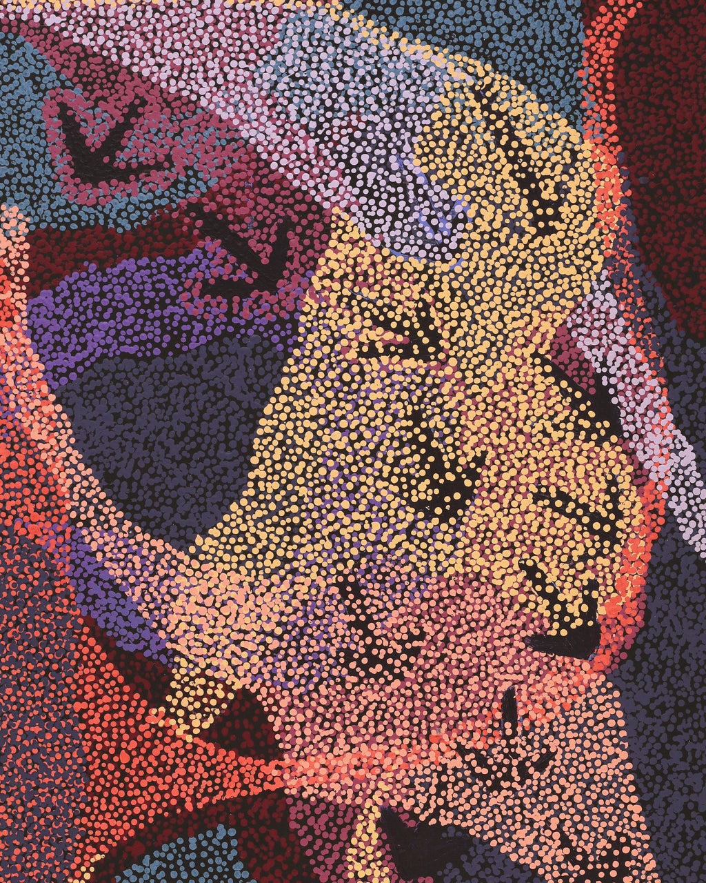 Aboriginal Artwork by Margaret Nangala Gallagher, Yankirri Jukurrpa (Emu Dreaming), 152x61cm