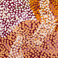 Aboriginal Artwork by Margaret Nangala Gallagher, Yankirri Jukurrpa (Emu Dreaming) - Ngarlikurlangu, 30x30cm