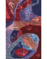 Aboriginal Artwork by Margaret Nangala Gallagher, Yankirri Jukurrpa (Emu Dreaming), 76x46cm