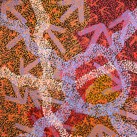 Aboriginal Artwork by Margaret Nangala Gallagher, Yankirri Jukurrpa (Emu Dreaming), 91x76cm
