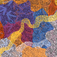 Aboriginal Artwork by Margaret Nangala Gallagher, Yankirri Jukurrpa (Emu Dreaming), 91x91cm