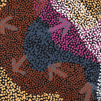 Aboriginal Artwork by Margaret Nangala Gallagher, Yankirri Jukurrpa (Emu Dreaming), 91x91cm