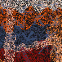 Aboriginal Artwork by Margaret Nangala Gallagher, Yankirri Jukurrpa (Emu Dreaming), 183x61cm