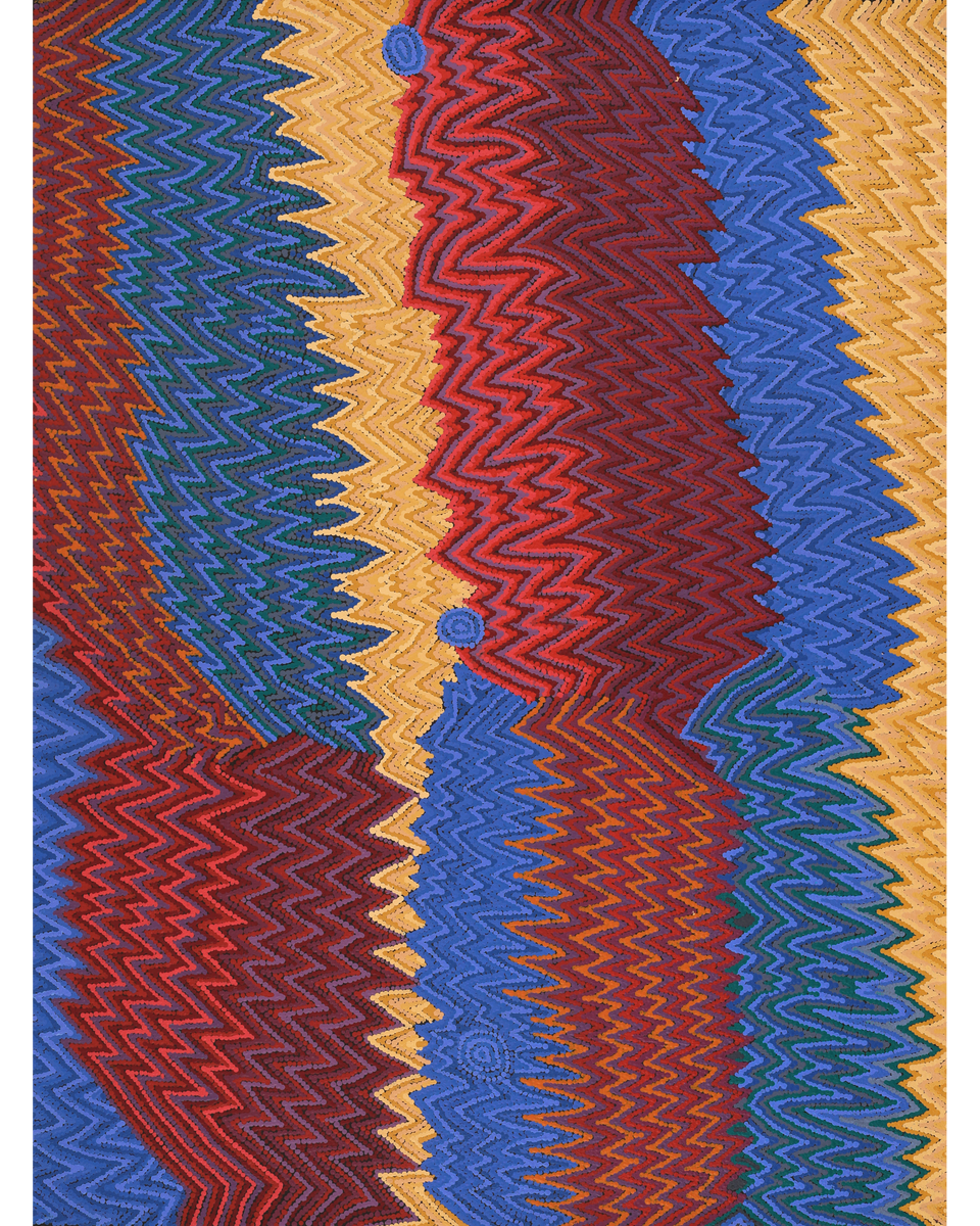 Aboriginal Artwork by Margaret Napangardi Lewis, Mina Mina Dreaming, 122x91cm