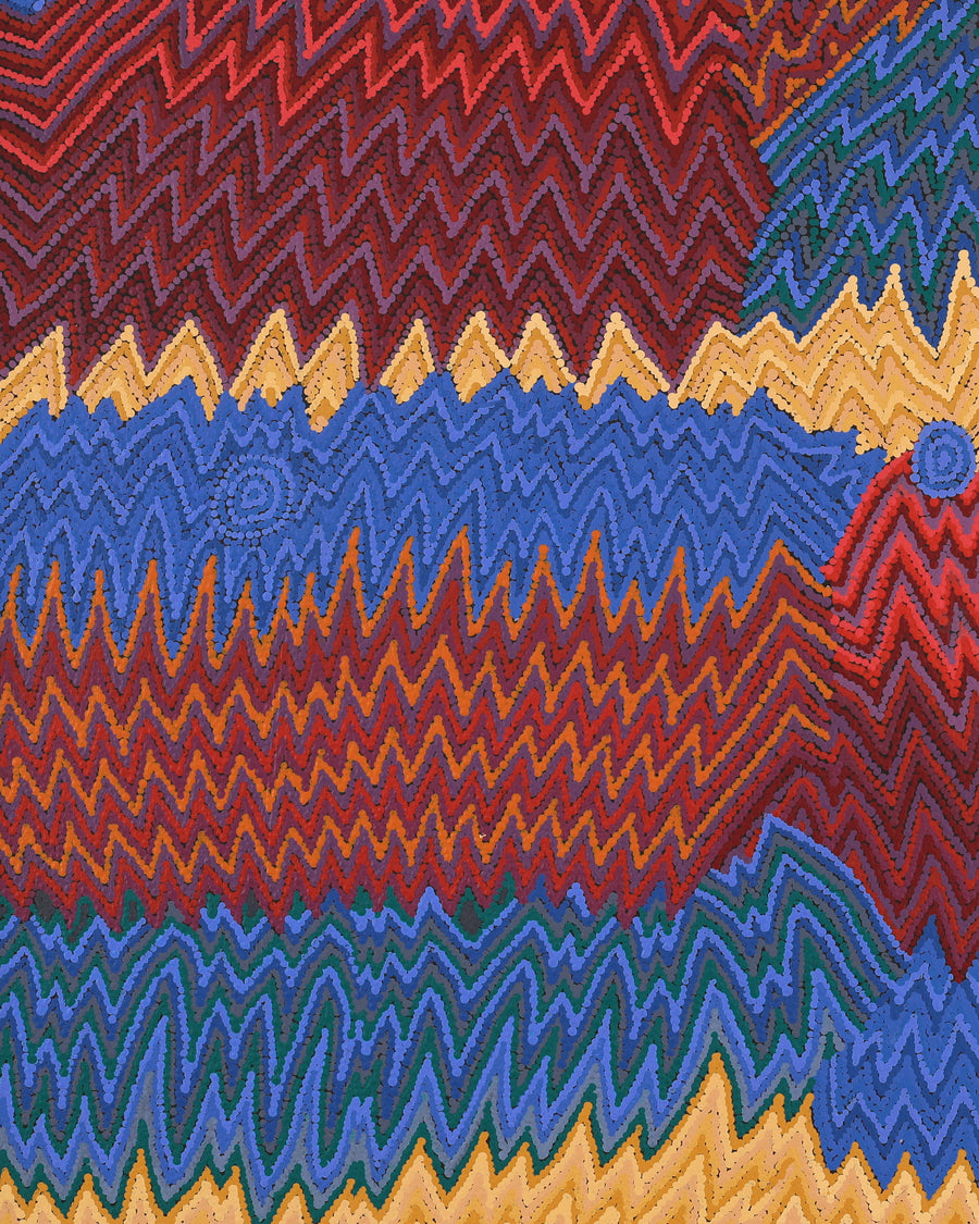 Aboriginal Artwork by Margaret Napangardi Lewis, Mina Mina Dreaming, 122x91cm