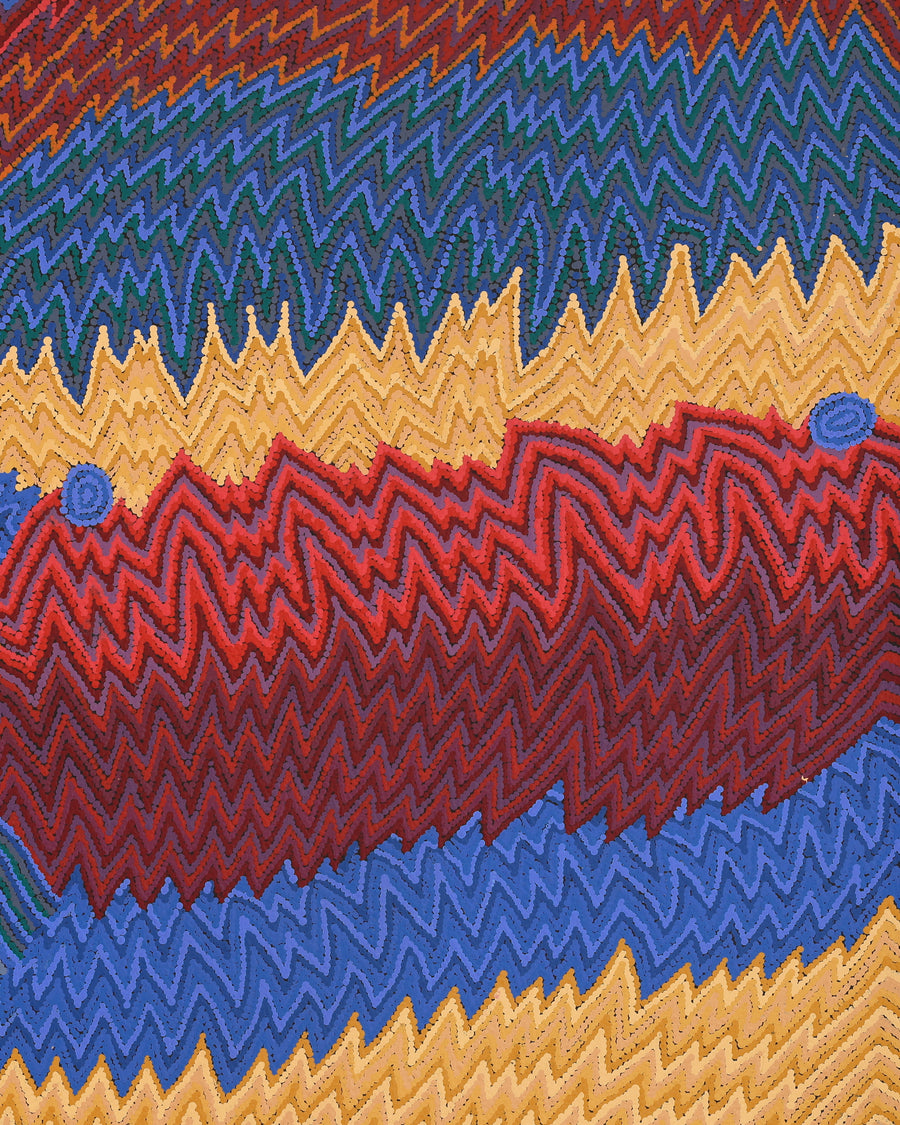 Aboriginal Artwork by Margaret Napangardi Lewis, Mina Mina Dreaming, 122x91cm