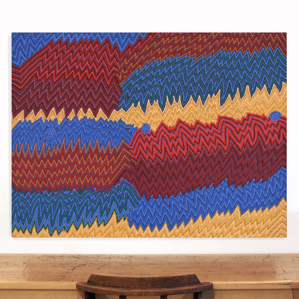 Aboriginal Artwork by Margaret Napangardi Lewis, Mina Mina Dreaming, 122x91cm