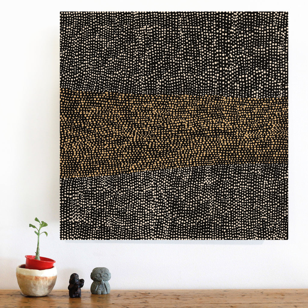Aboriginal Artwork by Margaret Napangardi Lewis, Mina Mina Dreaming, 46x46cm