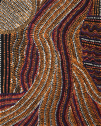 Aboriginal Artwork by Margaret Napangardi Lewis, Mina Mina Dreaming, 50x40cm