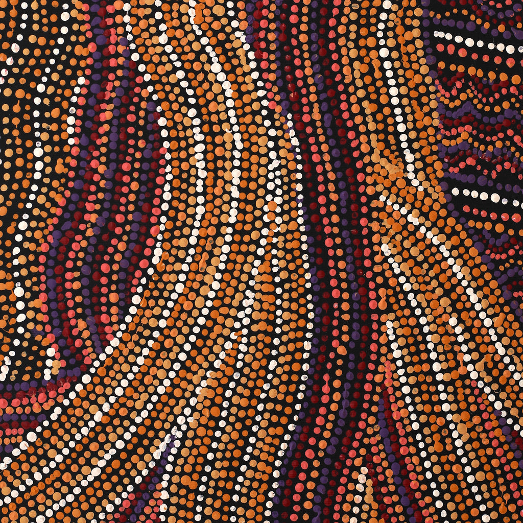 Aboriginal Artwork by Margaret Napangardi Lewis, Mina Mina Dreaming, 50x40cm