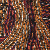 Aboriginal Artwork by Margaret Napangardi Lewis, Mina Mina Dreaming, 50x40cm