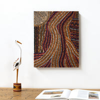Aboriginal Artwork by Margaret Napangardi Lewis, Mina Mina Dreaming, 50x40cm