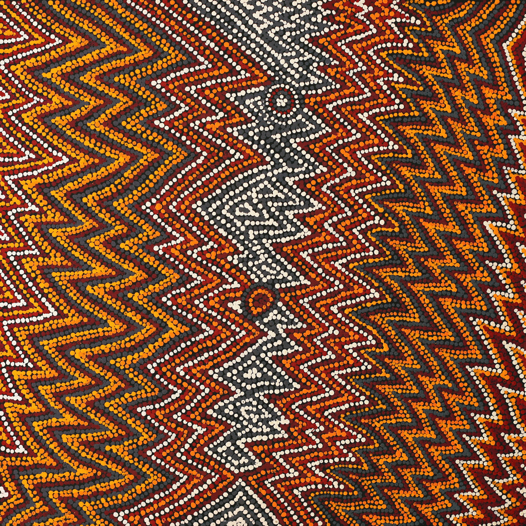 Aboriginal Artwork by Margaret Napangardi Lewis, Mina Mina Dreaming - Ngalyipi, 61x61cm