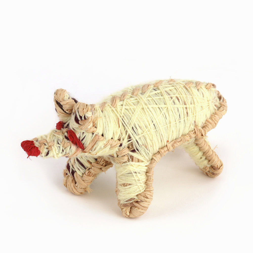 Aboriginal Artwork by Margaret Smith - Papa (dog) Tjanpi Sculpture