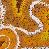 Aboriginal Artwork by Margarina Napanangka Miller, Lukarrara Jukurrpa, 30x30cm