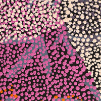 Aboriginal Artwork by Margaret Nangala Gallagher, Yankirri Jukurrpa (Emu Dreaming), 183x61cm