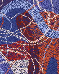 Aboriginal Artwork by Margaret Nangala Gallagher, Yankirri Jukurrpa (Emu Dreaming), 76x61cm