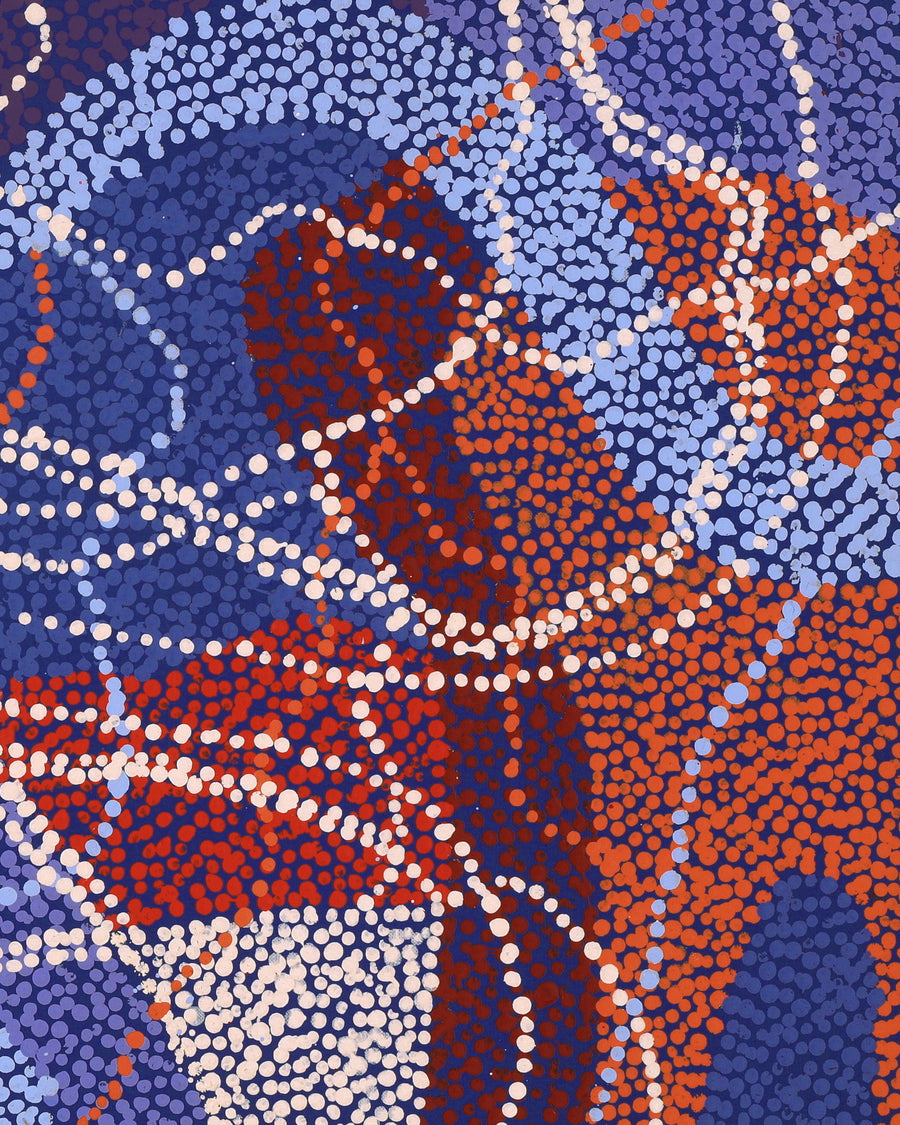 Aboriginal Artwork by Margaret Nangala Gallagher, Yankirri Jukurrpa (Emu Dreaming), 76x61cm