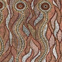 Aboriginal Artwork by Maria Nampijinpa Brown, Pamapardu Jukurrpa (Flying Ant Dreaming) - Warntungurru, 122x91cm