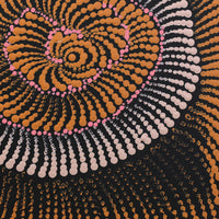 Aboriginal Artwork by Maria Nampijinpa Brown, Pamapardu Jukurrpa (Flying Ant Dreaming) - Warntungurru, 30x30cm
