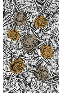 Aboriginal Artwork by Maria Nampijinpa Brown, Pamapardu Jukurrpa (Flying Ant Dreaming) - Warntungurru, 76x46cm