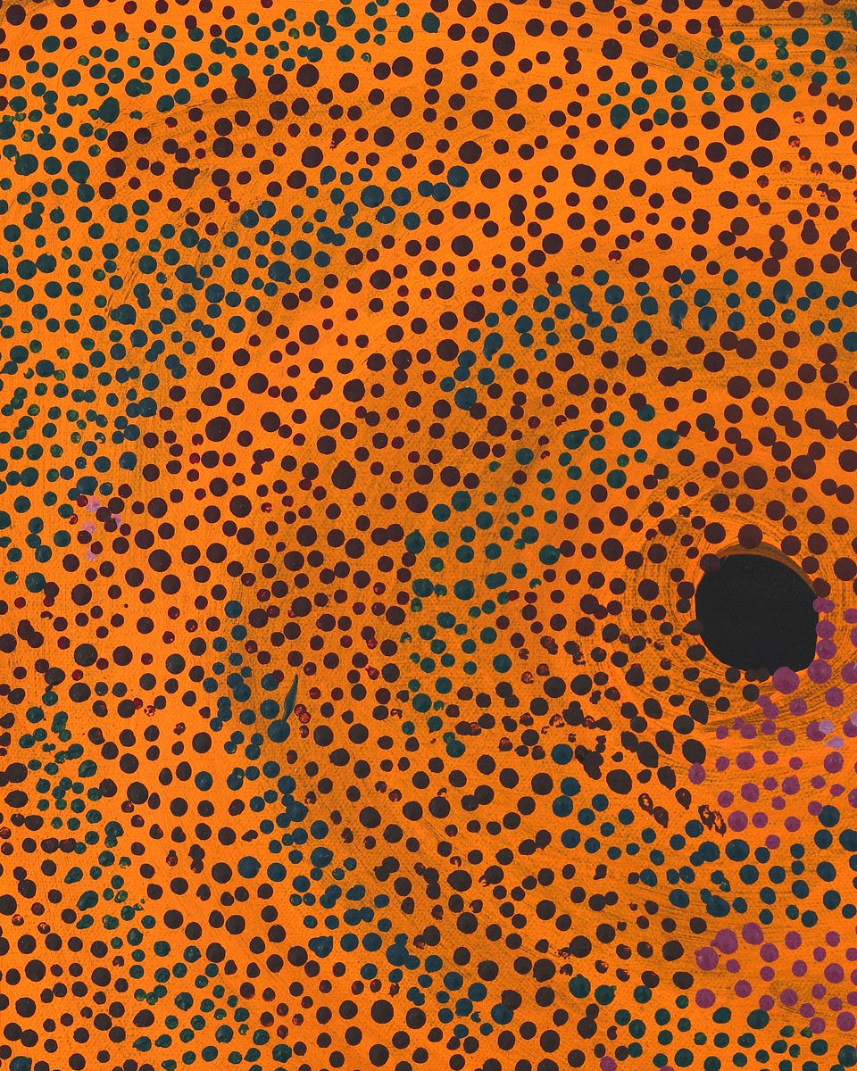 Aboriginal Artwork by Marianne Burton, Punmu Waterholes, 46x36cm