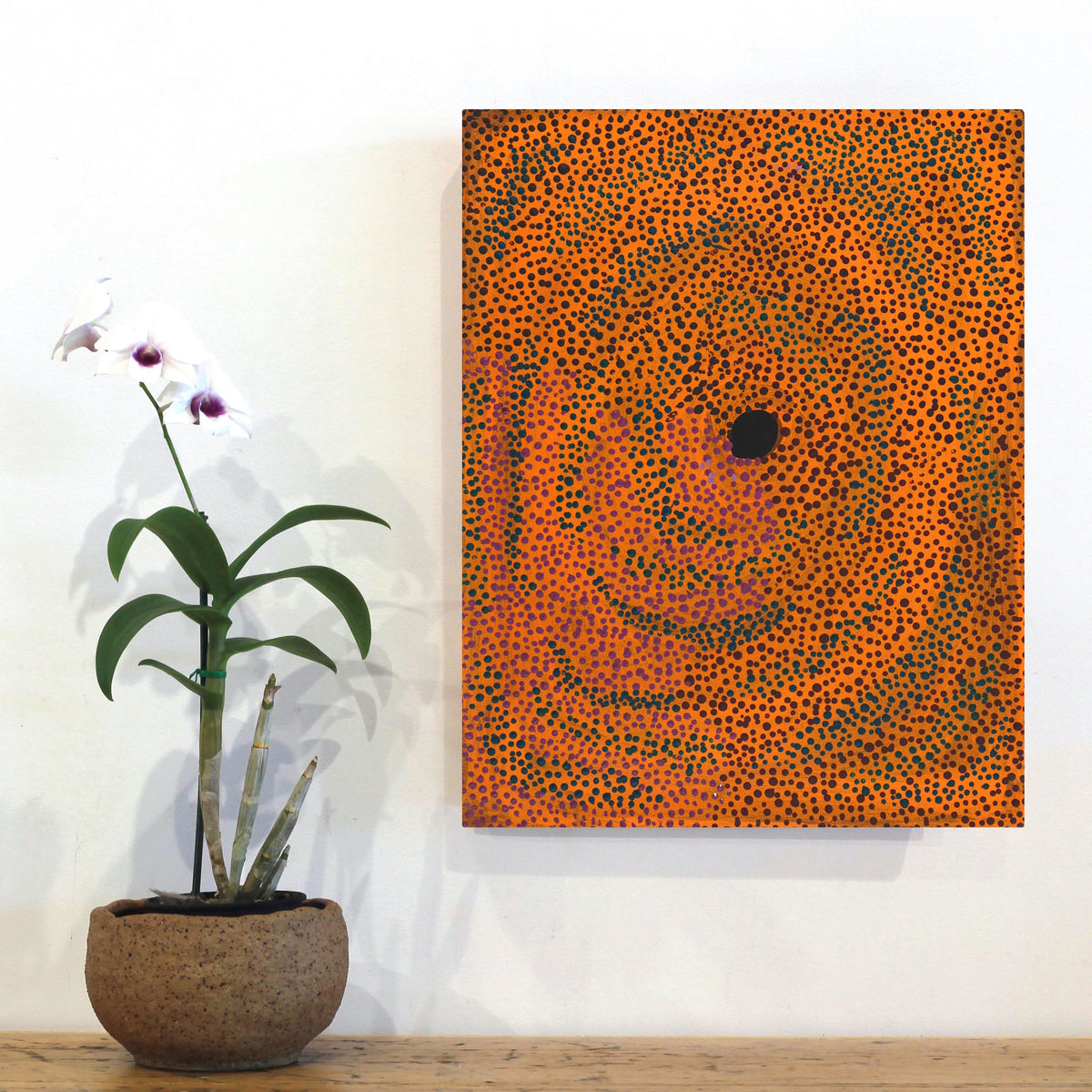 Aboriginal Artwork by Marianne Burton, Punmu Waterholes, 46x36cm