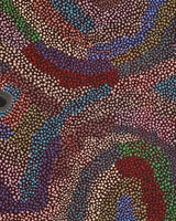 Aboriginal Artwork by Marianne Burton, Punmu Waterholes, 76x46cm