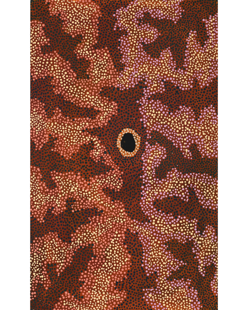 Aboriginal Artwork by Marianne Burton, Punmu Waterholes, 76x46cm