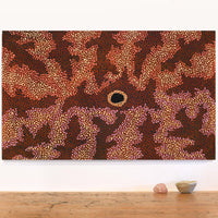 Aboriginal Artwork by Marianne Burton, Punmu Waterholes, 76x46cm