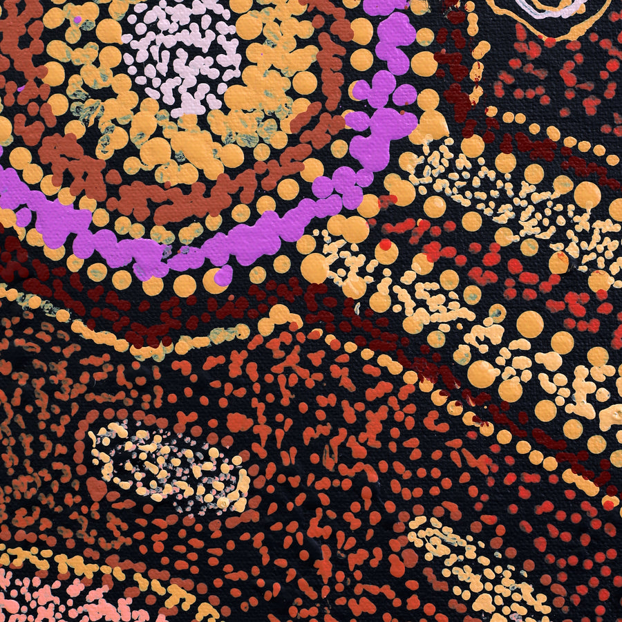 Aboriginal Artwork by Maralyn Stanley Inawinytji, Minyma Kutjara Wingellina, 102x71cm