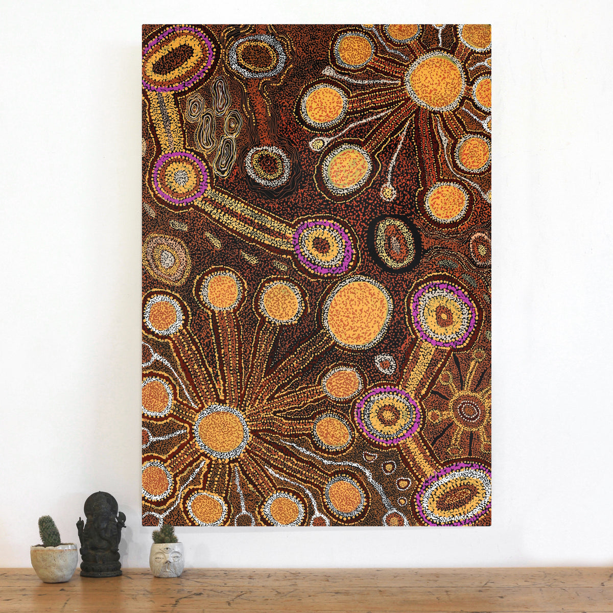 Aboriginal Art by Maralyn Stanley Inawinytji, Minyma Kutjara Wingellina, 102x71cm - ART ARK®