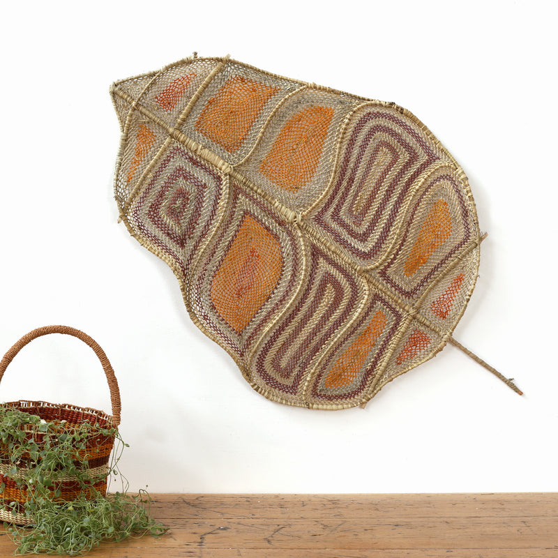 Aboriginal Artwork by Marina Murdilnga, Nawarlah - Brown River Stingray, 98x60cm