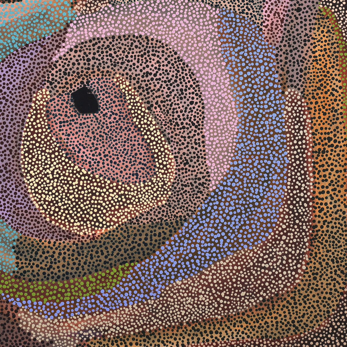 Aboriginal Artwork by Marianne Burton, Yalta, 91x91cm